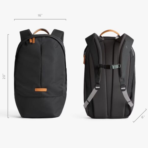 BELLROY®  |  BACKPACK+™  |  DARK-RED/GRAY  |  LIKE NEW  |  XLNT  | - Picture 6 of 15